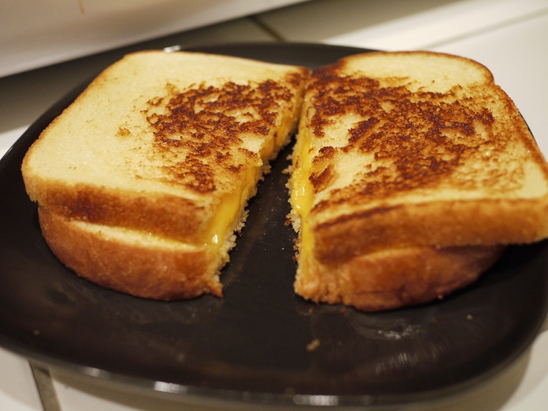 grilled cheese sandwich late night snack