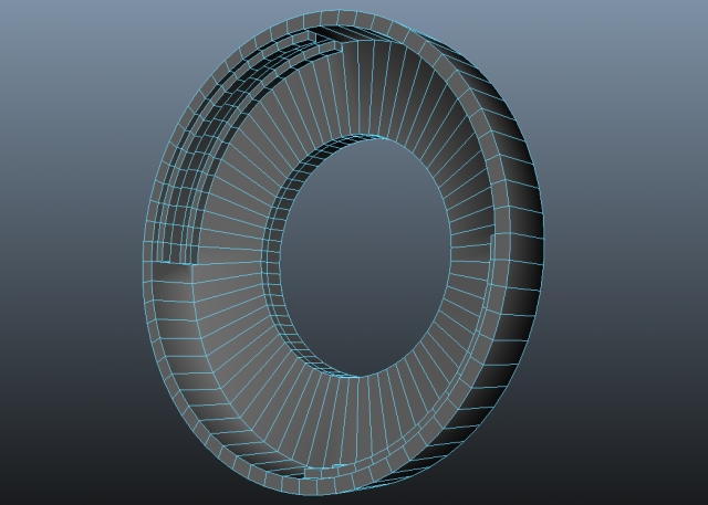 model of the adapter in maya