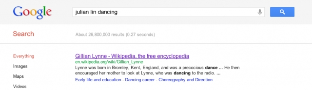 google search magic gillian lynne